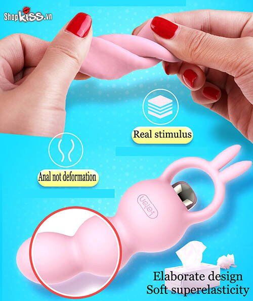 Chất liệu silicone y tế mềm mại, an toàn của máy mát xa hậu môn Leten HM57