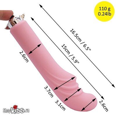 Kích thước chi tiết của máy rung hậu môn Faak DC05 phù hợp cho nhiều người dùng