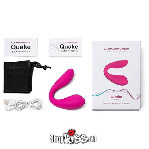 Bộ sản phẩm đầy đủ của trứng rung Lovense Quake chính hãng