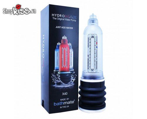 Sản phẩm Máy tập dương vật bằng áp suất nước Hydromax X40 chính hãng có sẵn tại Do18.net
