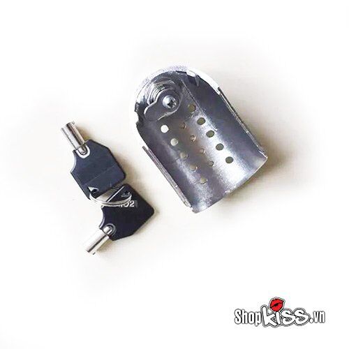 Chi tiết khóa và các bộ phận điều chỉnh kích thước của đai trinh tiết nam BZ9B