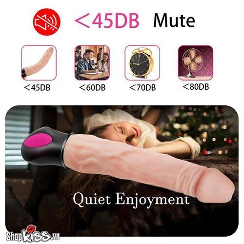 Dương vật giả rung ấm DV44G hoạt động êm ái, đảm bảo sự riêng tư cho người dùng