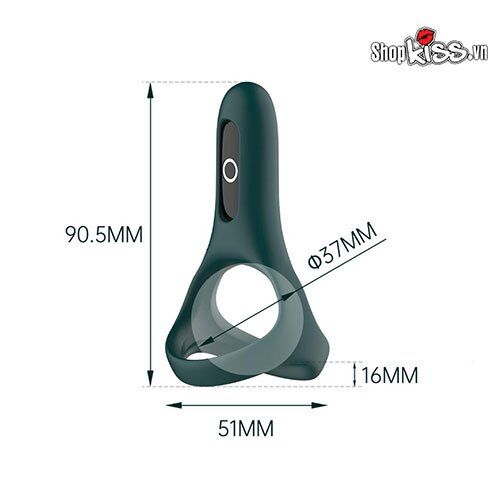 Vòng đeo dương vật rung thông minh Fun Town Rise chất liệu silicon mềm mại