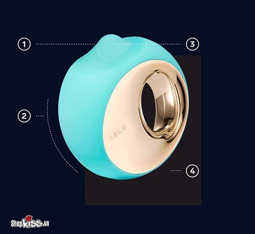 Núm tròn mô phỏng lưỡi của Lelo Ora 3 được tăng diện tích giúp kích thích âm vật chính xác và rộng hơn