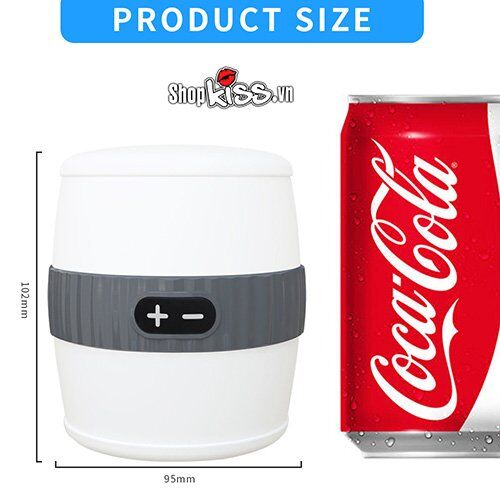 Kích thước tổng thể nhỏ gọn và thông số kỹ thuật của Cốc thủ dâm Aishia Magic Cup AD79