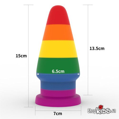 Kích thước chi tiết của phích cắm hậu môn Lovetoy Prider HM35 kèm thước đo