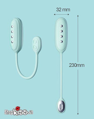 Kích thước chi tiết của trứng rung Svakom Viviana DC89XY nhỏ gọn và tiện lợi