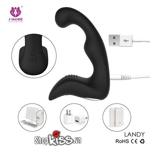 Máy massage hậu môn và tuyến tiền liệt LANDY sạc pin cổng usb