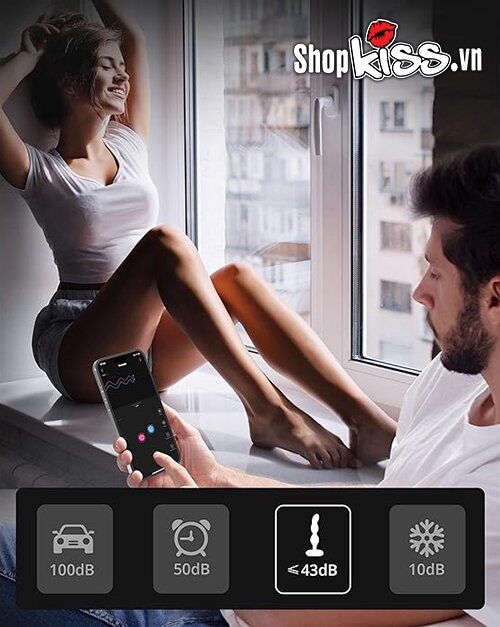 Máy massage hậu môn Lovense Ridge hoạt động êm ái dưới 43dB