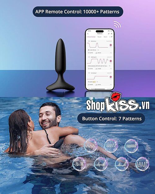 Động cơ rung mạnh mẽ của Lovense Hush 2 với 7 chế độ rung cài sẵn