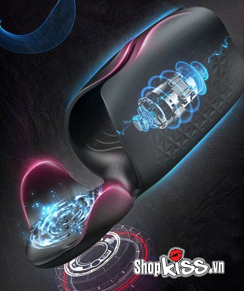 Máy massage dương vật và tinh hoàn Penis Stimulator có động cơ rung 2 đầu