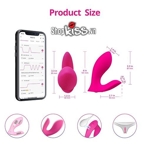 Trứng rung gắn quần lót massage điểm G Lovense Flexer tại hà nội