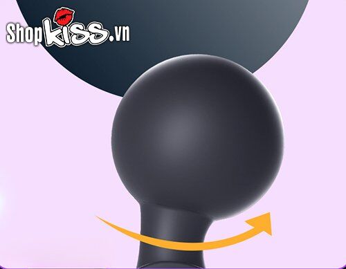 Đầu rung silicone mềm dẻo của chày rung Ares Smart Vibrator AV36 có thể uốn cong linh hoạt.