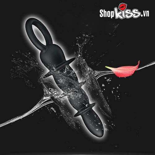 Minh họa khả năng chống thấm nước tuyệt đối của sextoy hậu môn Pretty Love Special Anal HM38 làm từ silicone