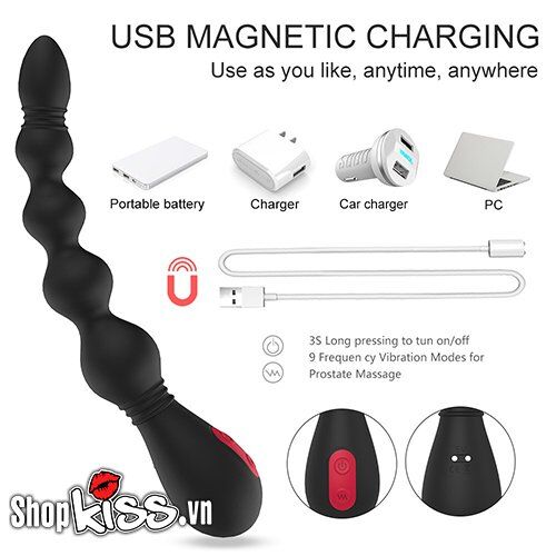 Công nghệ sạc pin từ tính qua cổng USB tiện lợi của máy massage hậu môn S-Hande VINS HM66
