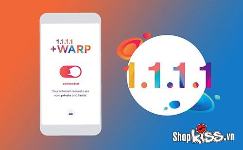Giao diện ứng dụng 1.1.1.1 giúp fake IP để vào Xvideos Pornhub dễ dàng trên điện thoại và máy tính