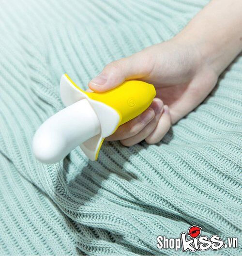 Hình ảnh dương vật giả Mini Banana CHUOI3 hiển thị 10 chế độ rung khác nhau