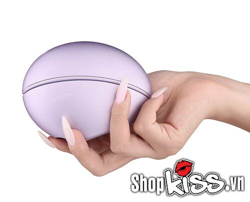 Hình ảnh cận cảnh đầu hút silicone của Máy kích thích Svakom Pulse Galaxie, nhấn mạnh chất liệu silicone y tế mềm mại và an toàn