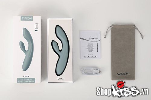 Trọn bộ sản phẩm Máy massage Svakom Chika fullbox chính hãng
