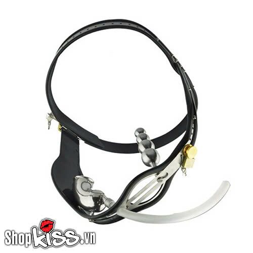 Chi tiết lồng khóa dương vật có ống thông tiểu tiện lợi trên đai khóa trinh tiết BZ9K
