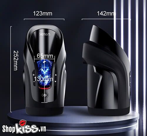 Kích thước chi tiết của Máy thủ dâm Leten Cannon King Mini Luxury AD33V