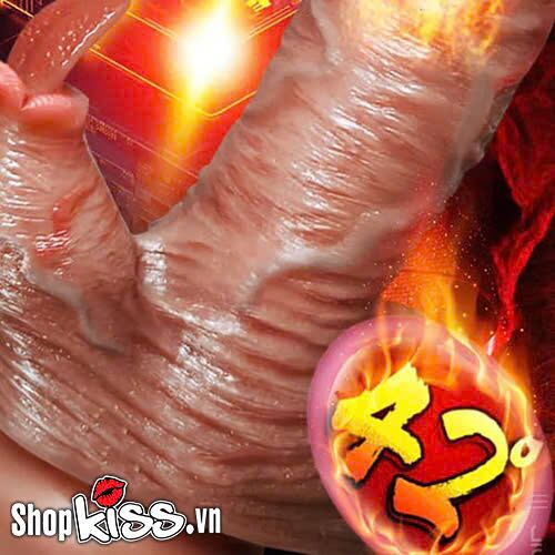 Chức năng làm ấm 42 độ C tạo cảm giác gần gũi của dương vật giả Long Love