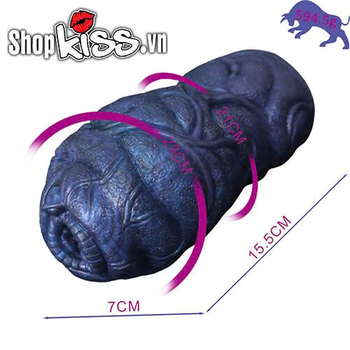 Kích thước chi tiết của âm đạo giả hậu môn bò FAAK với chiều dài 15.5cm