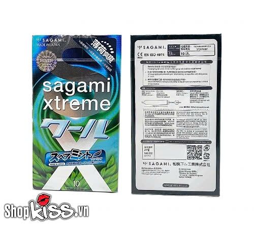 Trải nghiệm hương bạc hà the mát từ bao cao su Sagami Xtreme Spearmint giúp kéo dài thời gian quan hệ