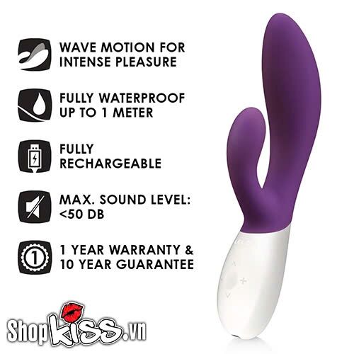 Máy massage điểm G Lelo Ina Wave 2 vận hành êm ái với độ ồn thấp dưới 50dB