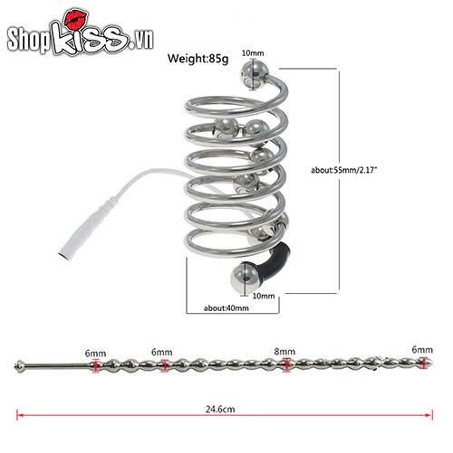 Kích thước chi tiết của dụng cụ xung điện kích thích niệu đạo và dương vật BZ71