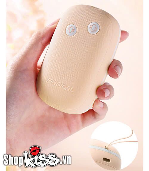 Các nút điều khiển trực quan trên hộp sạc của trứng rung Lilo Magic Box A