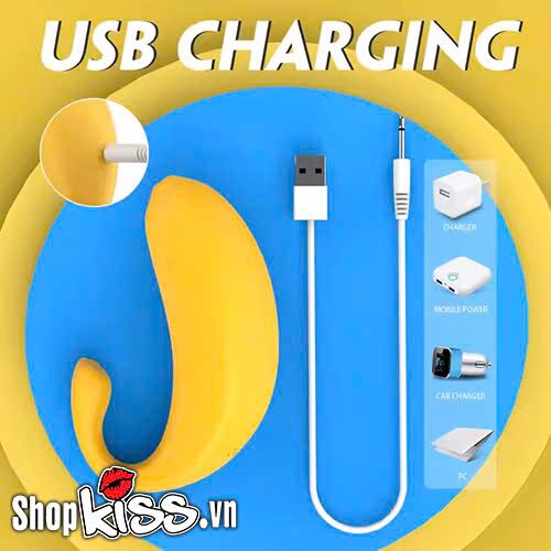 Trứng rung S-Hande Naughty Banana sử dụng cổng sạc USB tiện lợi