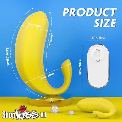Kích thước chi tiết của trứng rung S-Hande Naughty Banana hình chuối